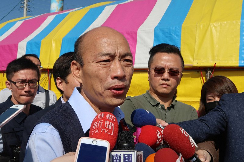 與馬王高雄參拜 韓國瑜避談「相公」說法