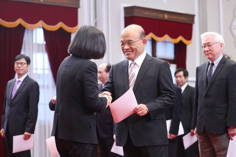 蘇貞昌上任行政院長 交接典禮網路直播