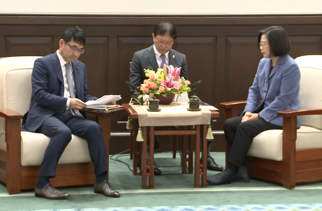 總統接見日眾議員  盼日挺台加入CPTPP