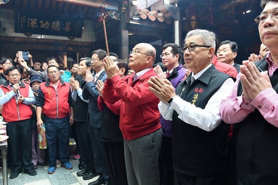 蘇揆新北參香祈福 盼國泰民安