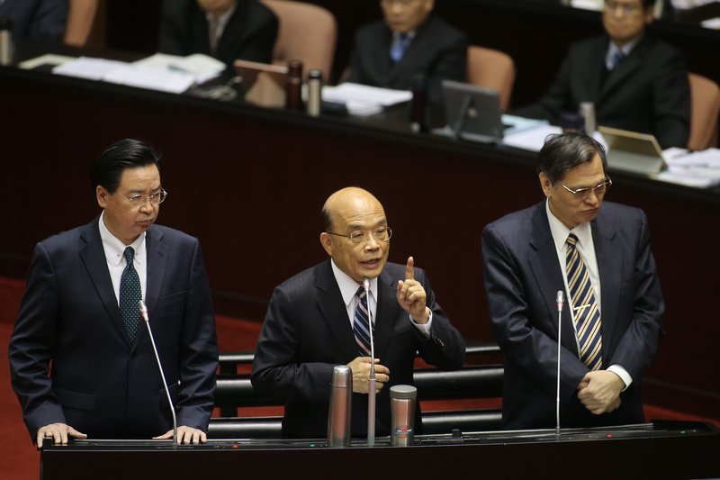 蘇揆：不會連署喜樂島台獨公投