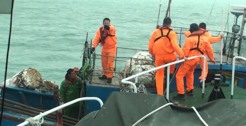 陸漁船越區拒檢 馬祖海巡帶回偵辦