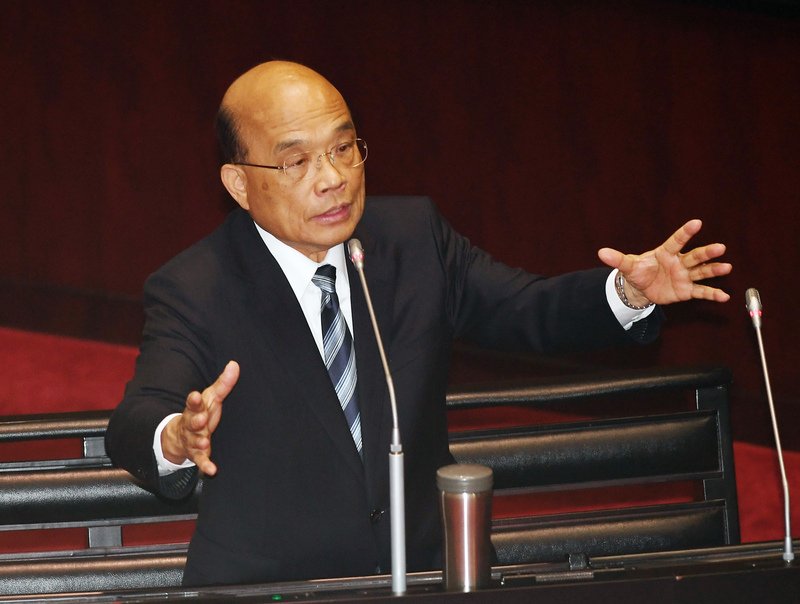 反駁柯文哲 蘇揆：自由民主開放國家沒有要統戰誰