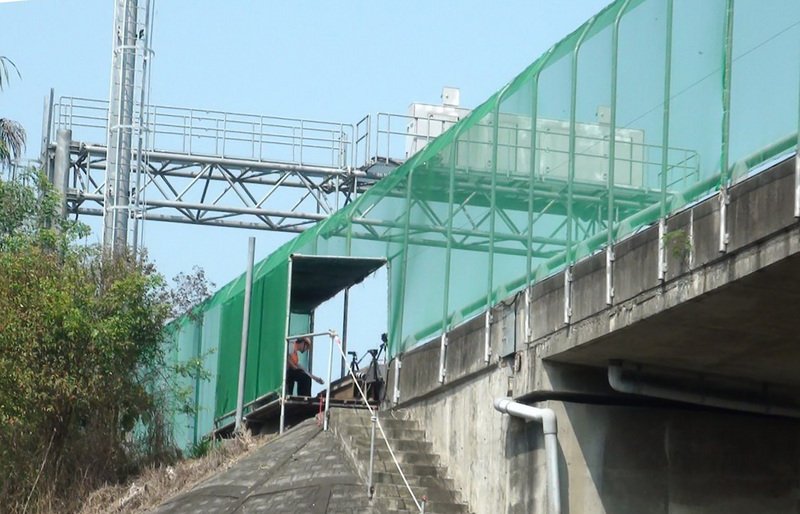 紫斑蝶大規模遷移 國道已架好防護網