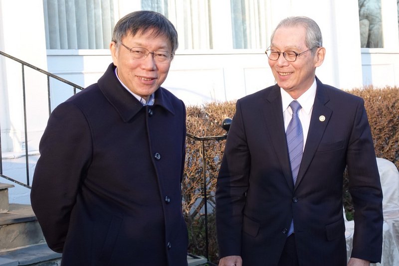 柯文哲：台美因價值共享而堅定並肩而行