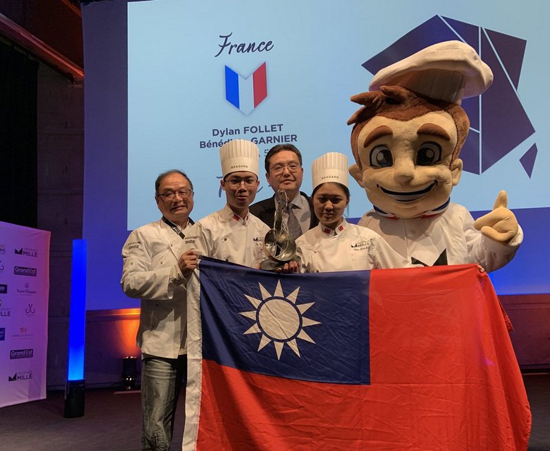 法國青年廚藝競賽 台灣學生獲最佳甜點獎