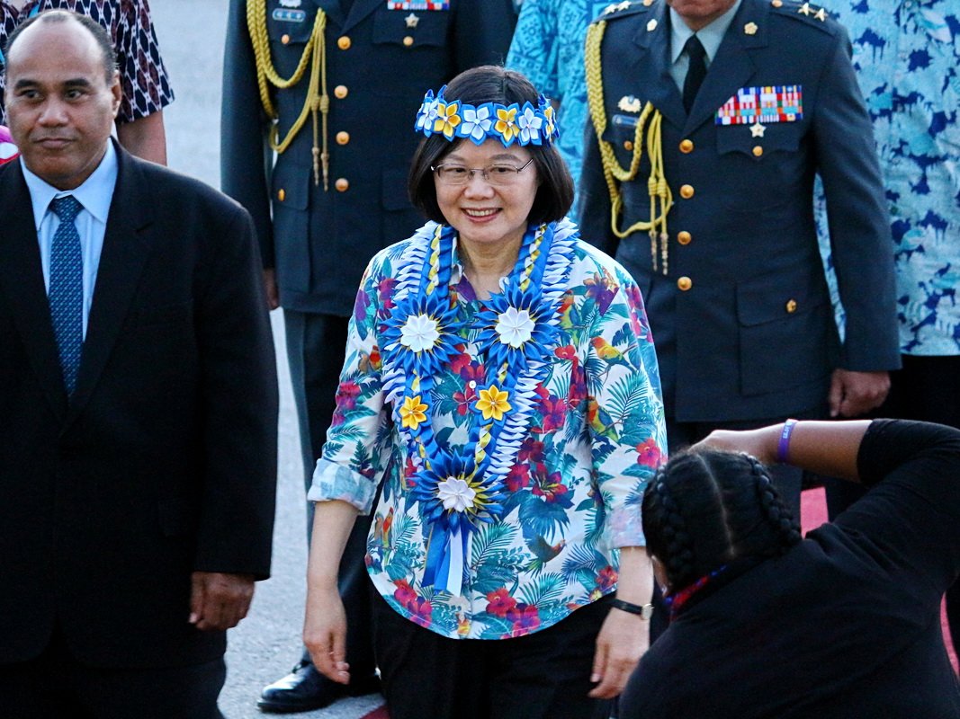 海洋民主之旅第二站 蔡總統抵諾魯