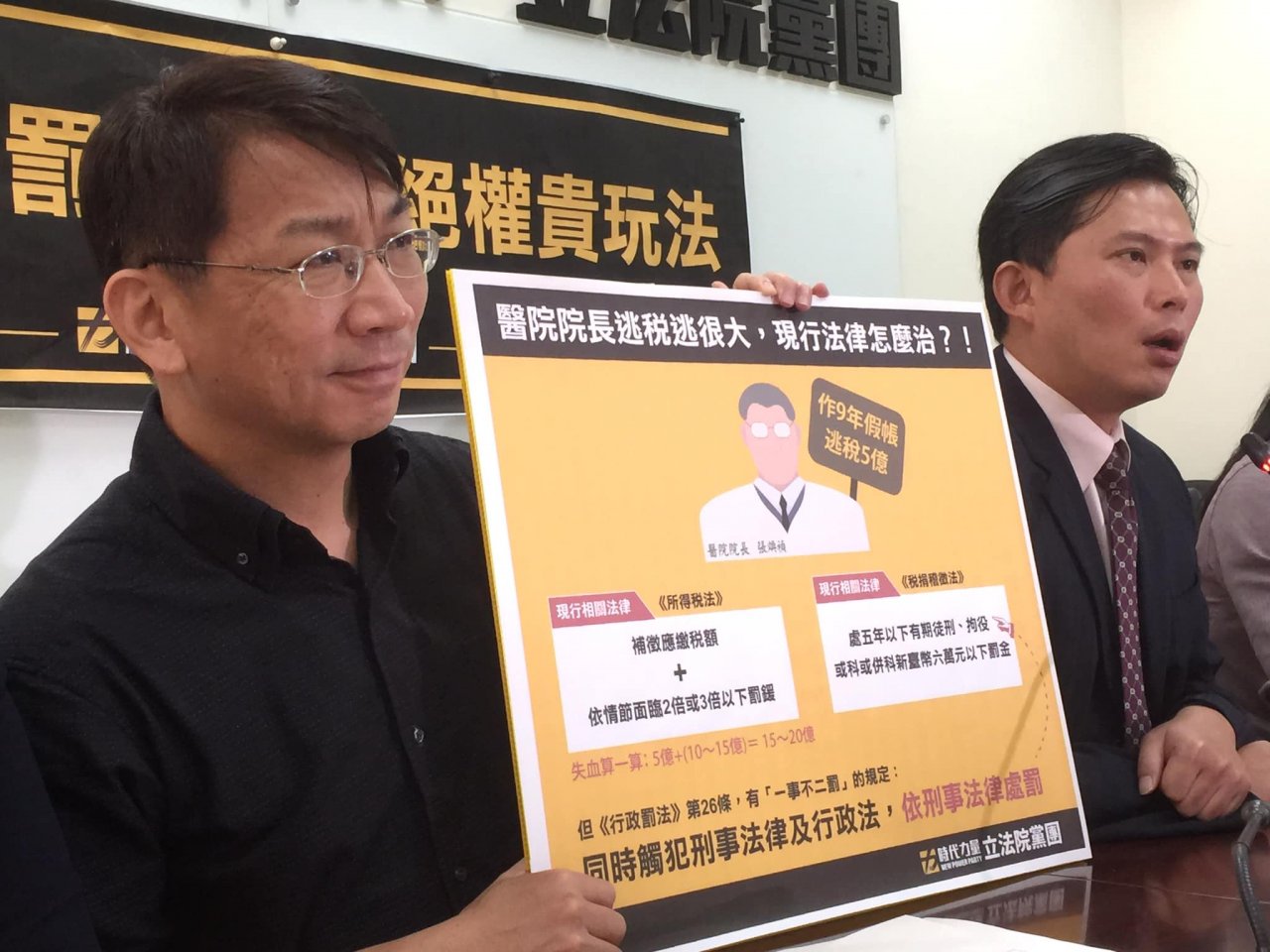 立委提修稅捐法 以漏稅額倍數計罰金
