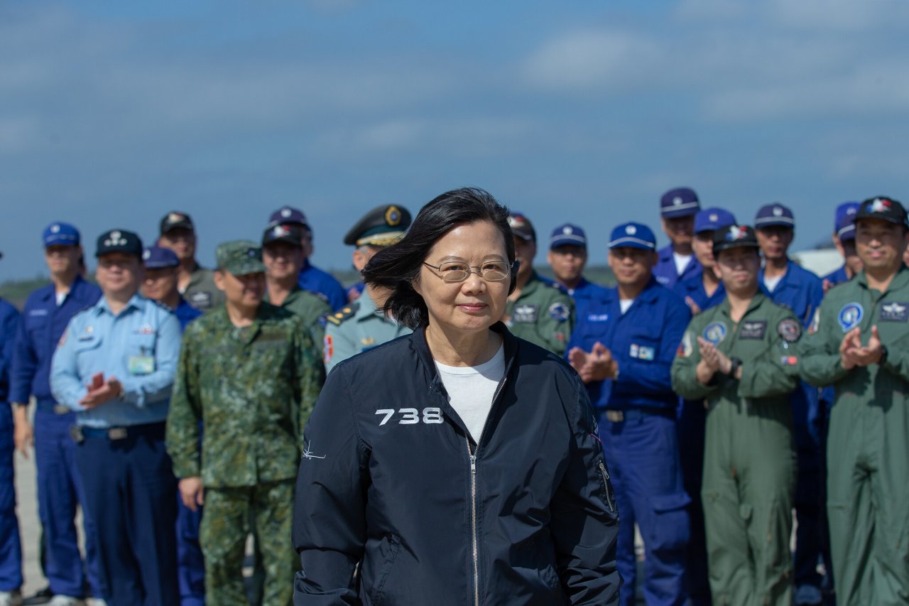 共機頻擾台 蔡總統赴澎湖慰勉空軍天駒部隊