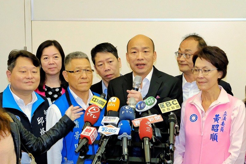 讚郭台銘有通天本領 韓國瑜：聽到他參選 覺得很開心