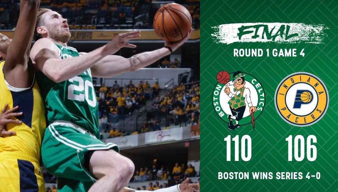 NBA季後賽首輪 塞爾蒂克橫掃溜馬率先晉級