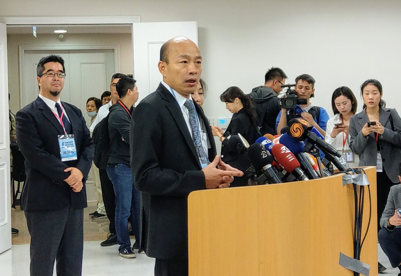 是否參加初選辯論 韓國瑜：尊重黨中央安排
