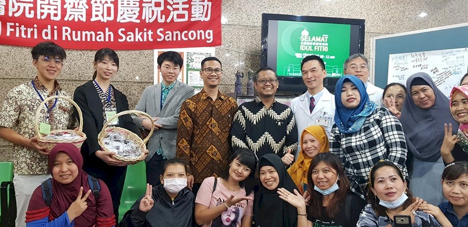 三總首度辦開齋節慶祝活動   向外籍穆斯林看護工致意