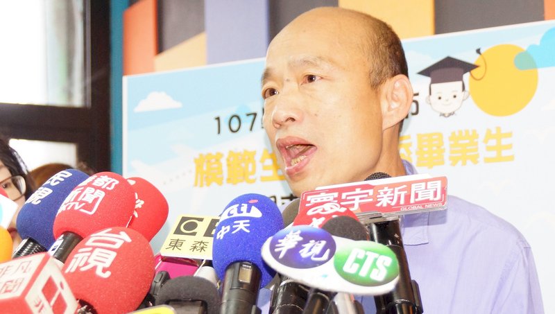 綠初選民調輸蔡 韓國瑜：準確度不高 參考就好