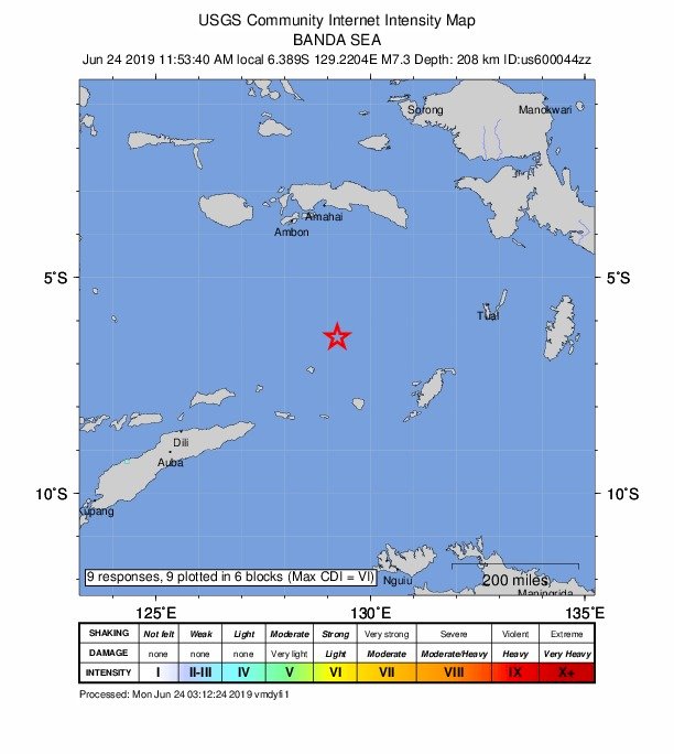 規模6.1地震襲印尼 未發布海嘯警報