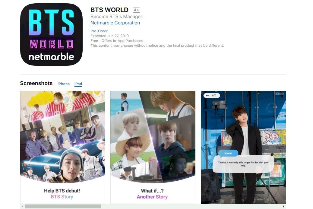 防彈少年團養成遊戲 BTS WORLD帶著走