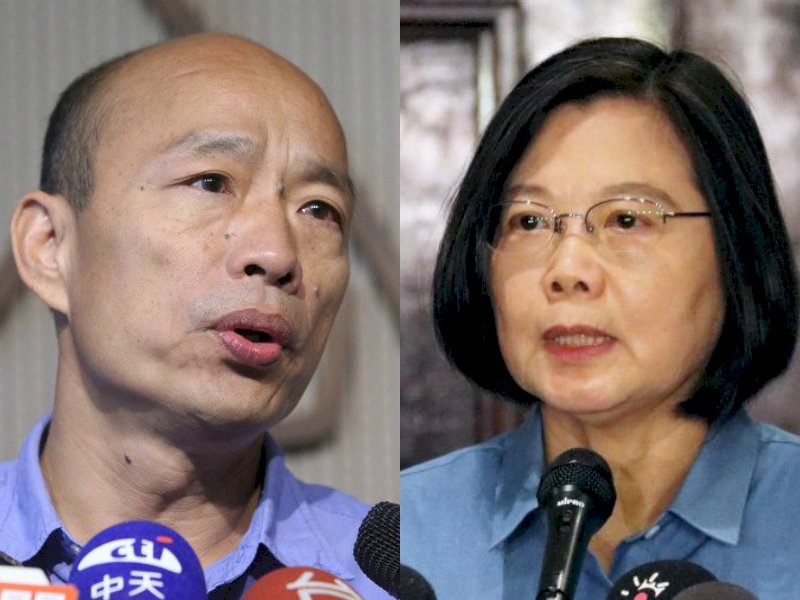 韓國瑜vs.蔡英文 外媒：台灣親中或親美抉擇