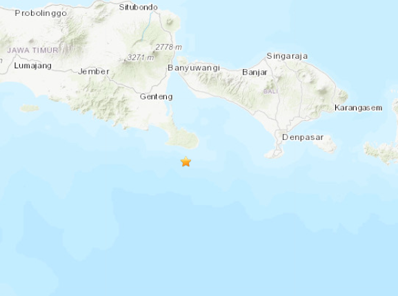 印尼峇里島外海規模5.7地震 20棟建物受損