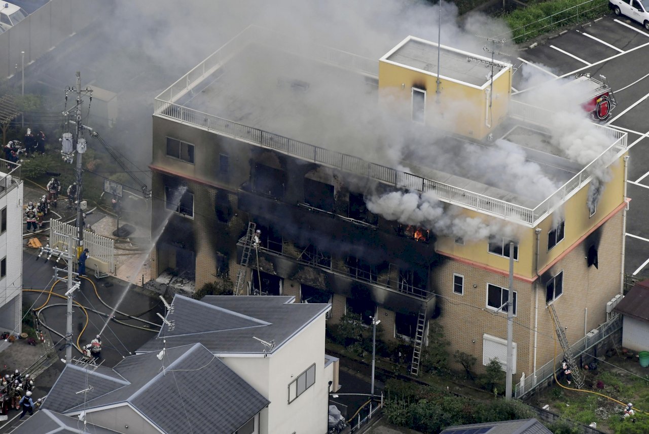 京都動畫疑遭縱火 恐10死逾30人傷