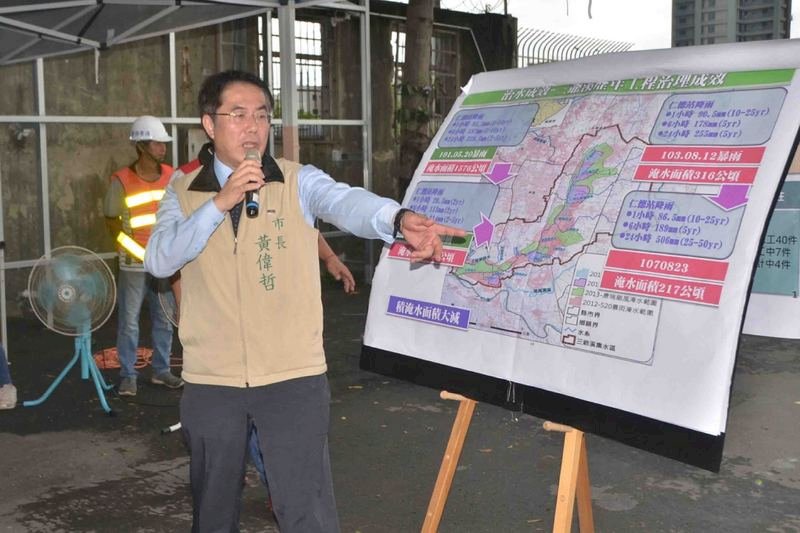 網傳台南淹水假消息 警蒐證掌握對象