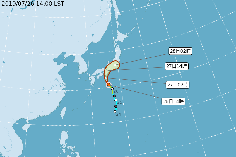 冷心低壓接近  嚴防午後大雷雨  赴日留意颱風動態