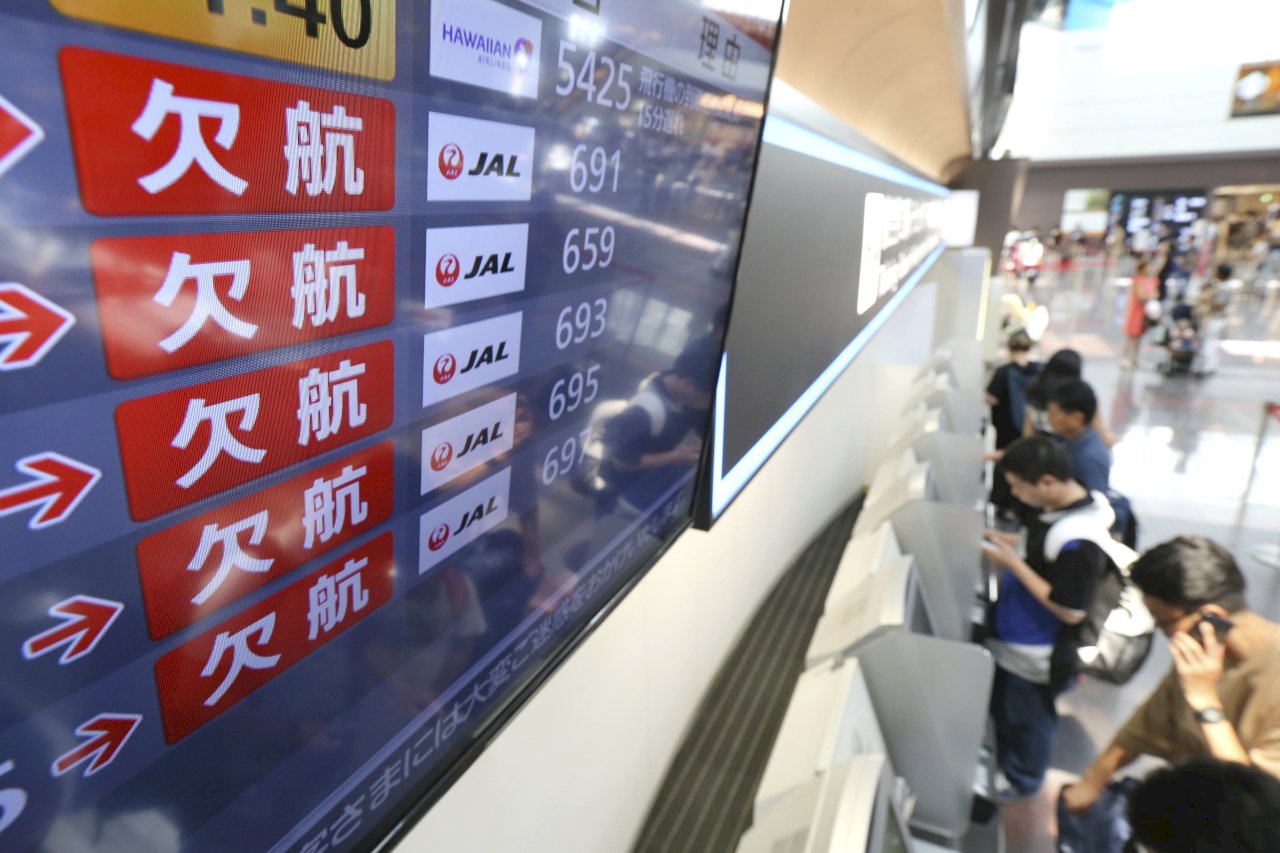 柯羅莎颱風襲日 超過600航班取消新幹線減班停駛