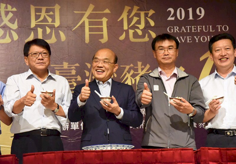 蘇揆：控制口蹄疫獲肯定 台灣豬肉最快明年外銷