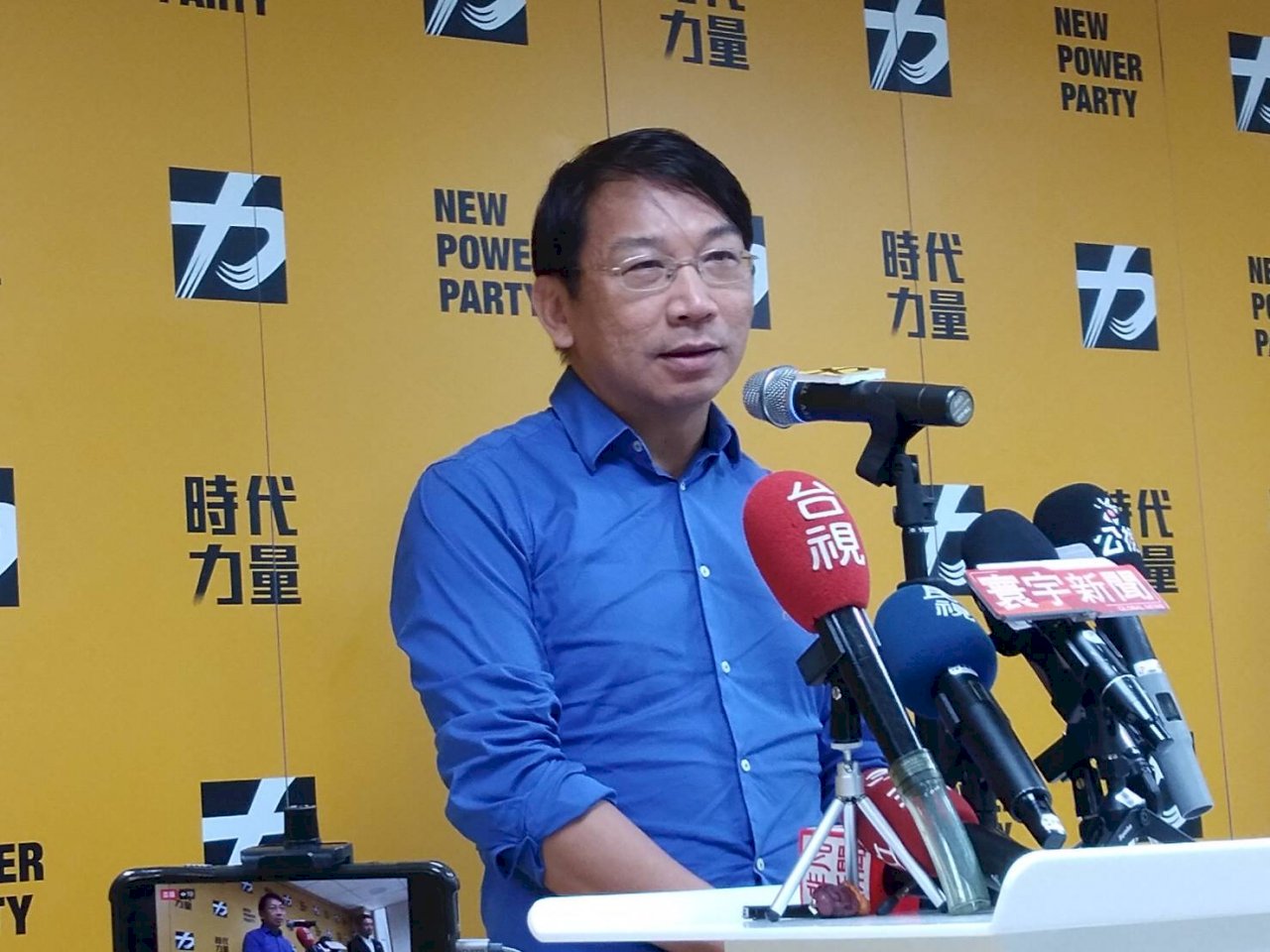 接任時力黨主席 徐永明：與他黨合作持開放態度