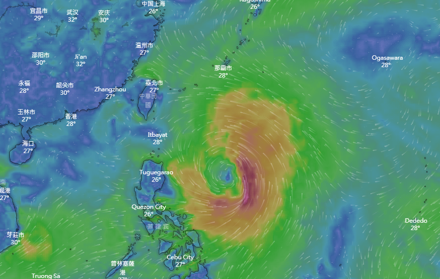 颱風白鹿加速移動  最快23日清晨發布海警