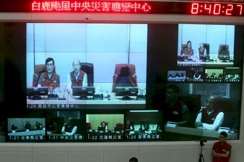 蘇揆抽考突襲視訊？韓國瑜：中央地方聯手防災是好事