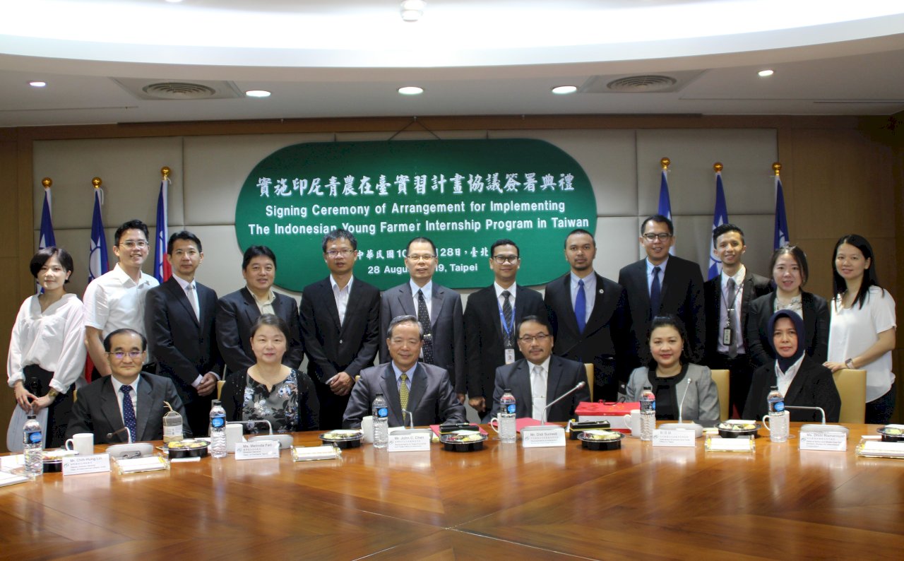 農業人才交流 台印簽署印尼青農在台實習協議