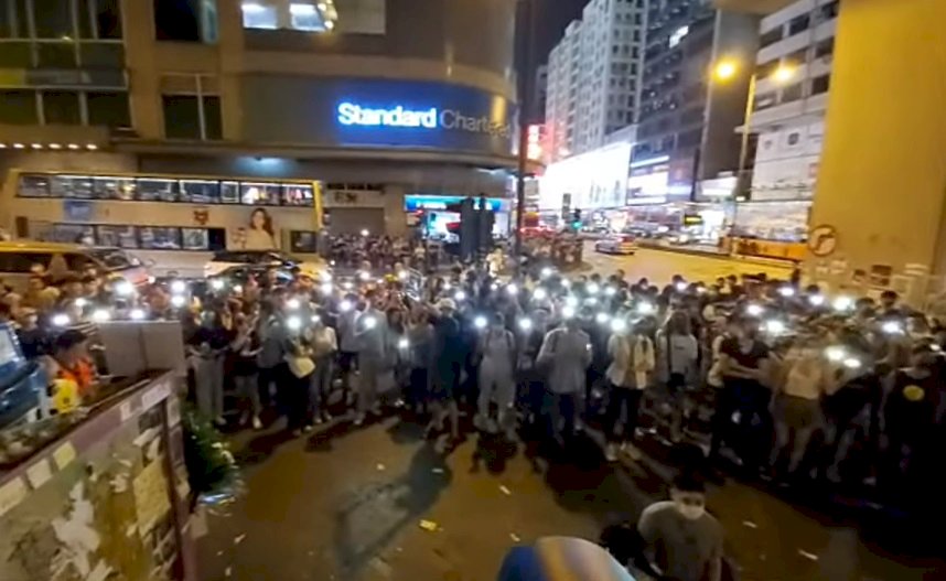 無差別襲擊惹民憤  反送中抗爭多地持續入夜