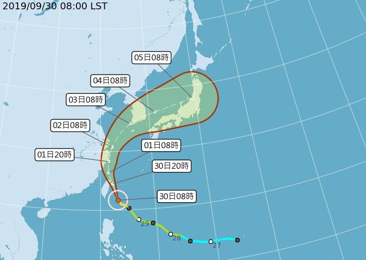 中颱米塔發威 豪雨強度提升 宜蘭將有超大豪雨