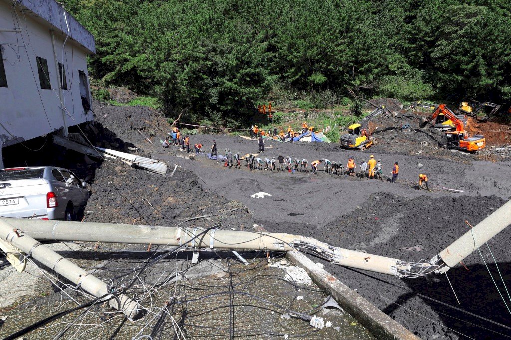 米塔重創韓國南部 至少9人喪生