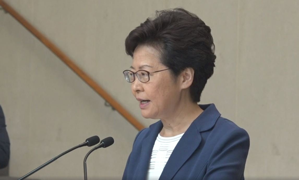 港特首指暴徒無法無天 籲外國政府看清