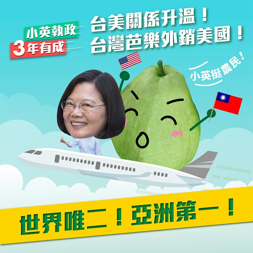 台灣芭樂年底前首航美國 亞洲第一國