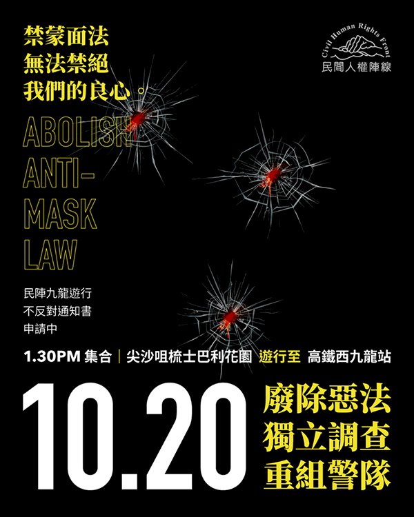 個人名義發起 港九龍遊行訴求重組警隊