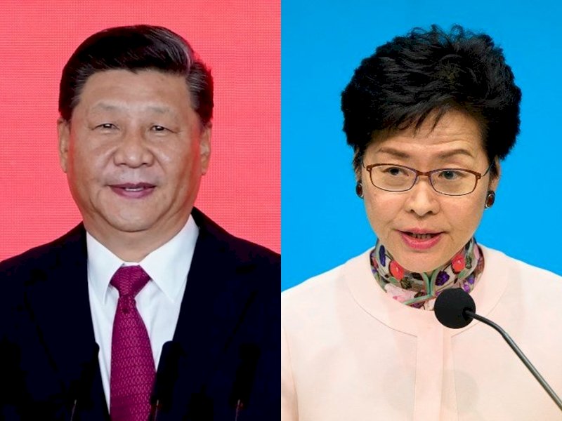 習近平力挺林鄭 泛民憂港府將繼續強硬