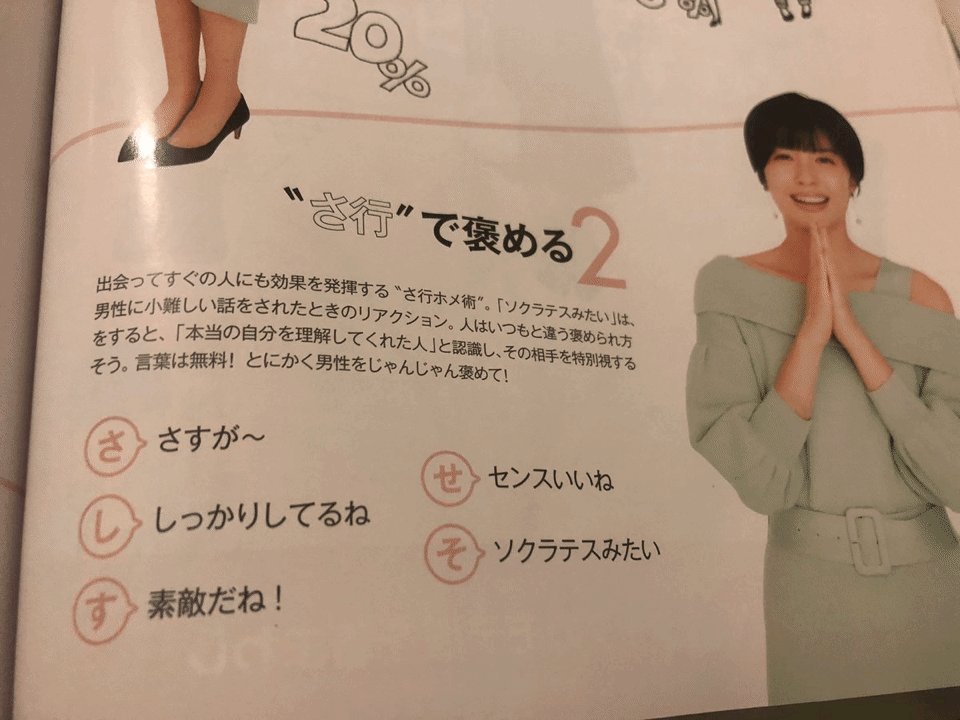 將男性才智喻蘇格拉底 日雜誌約會建議惹議