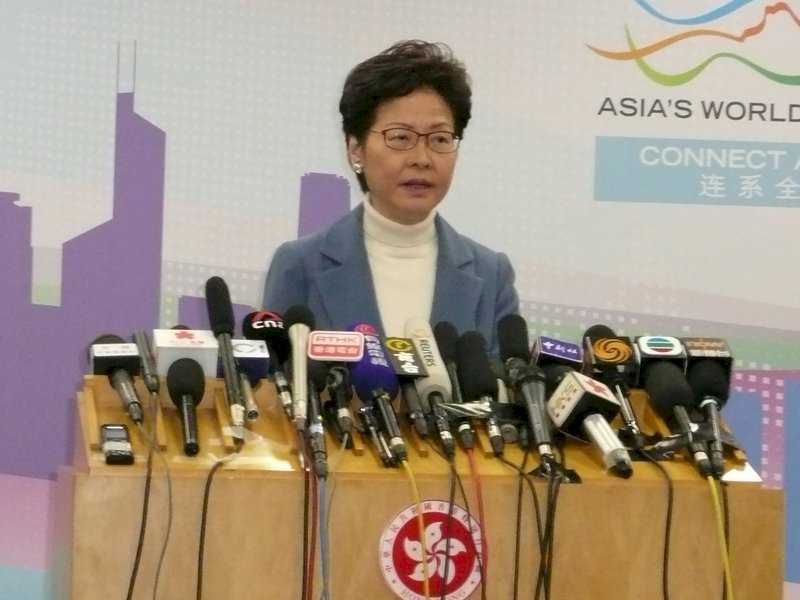 林鄭月娥：港人自由有增無減 逾萬遊行集會為證