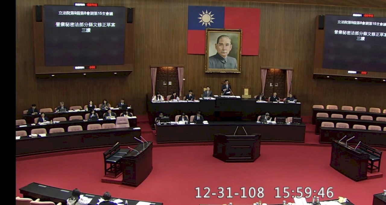 營業秘密法修法三讀 智慧局盼偵保令有效防洩密