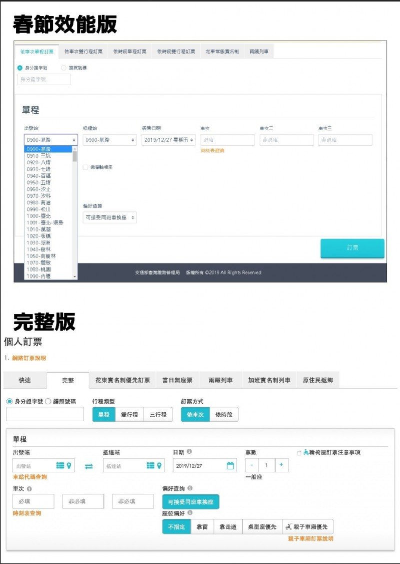 台鐵效能版訂票網奏功 春節訂票終於不塞機了！