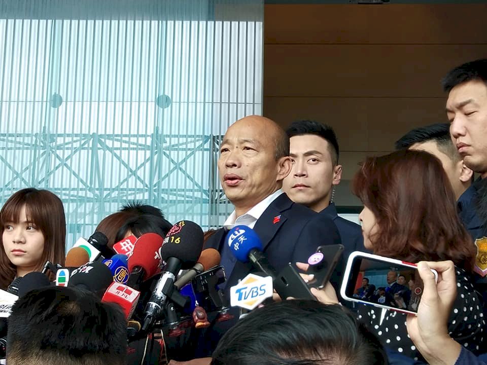 韓國瑜：掌握蔡總統黑資料 但不願把選舉搞low