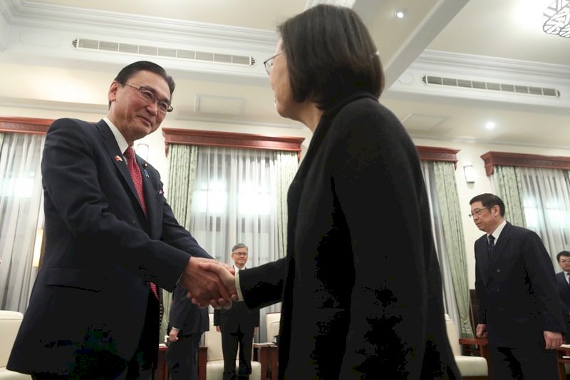 接見日華懇會長 總統：盼台日加強經貿協商創雙贏