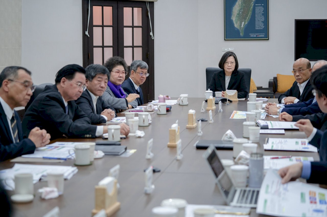 武漢肺炎疫情延燒 蘇貞昌：口罩、醫護用具準備充分