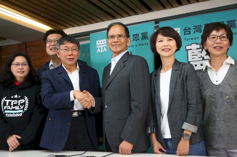 游錫堃拜會民眾黨 柯文哲：議題合理都會合作