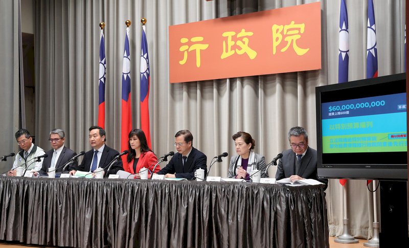 政院27日提武漢肺炎特別預算 擬舉債300億