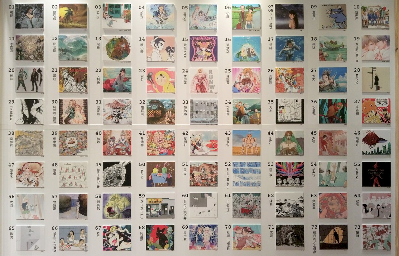 安古蘭台灣館回顧展 首見鄭問等73人即興畫作原稿