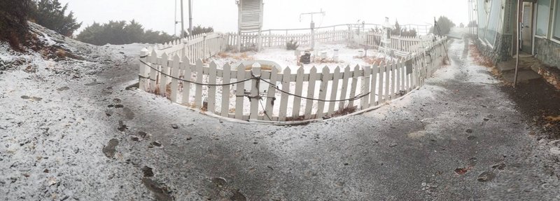 3月雪 冷氣團發威玉山清晨化身銀白世界