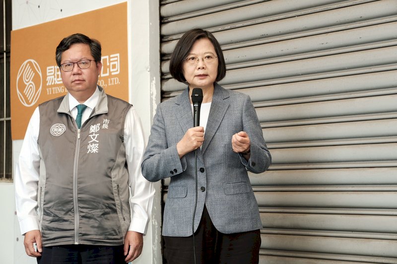 蔡總統賀江啟臣當選藍黨魁 盼良性競爭、團結防疫